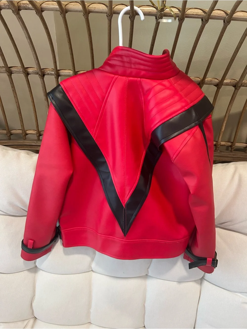 Red and Black thriller kids Jacket Medium